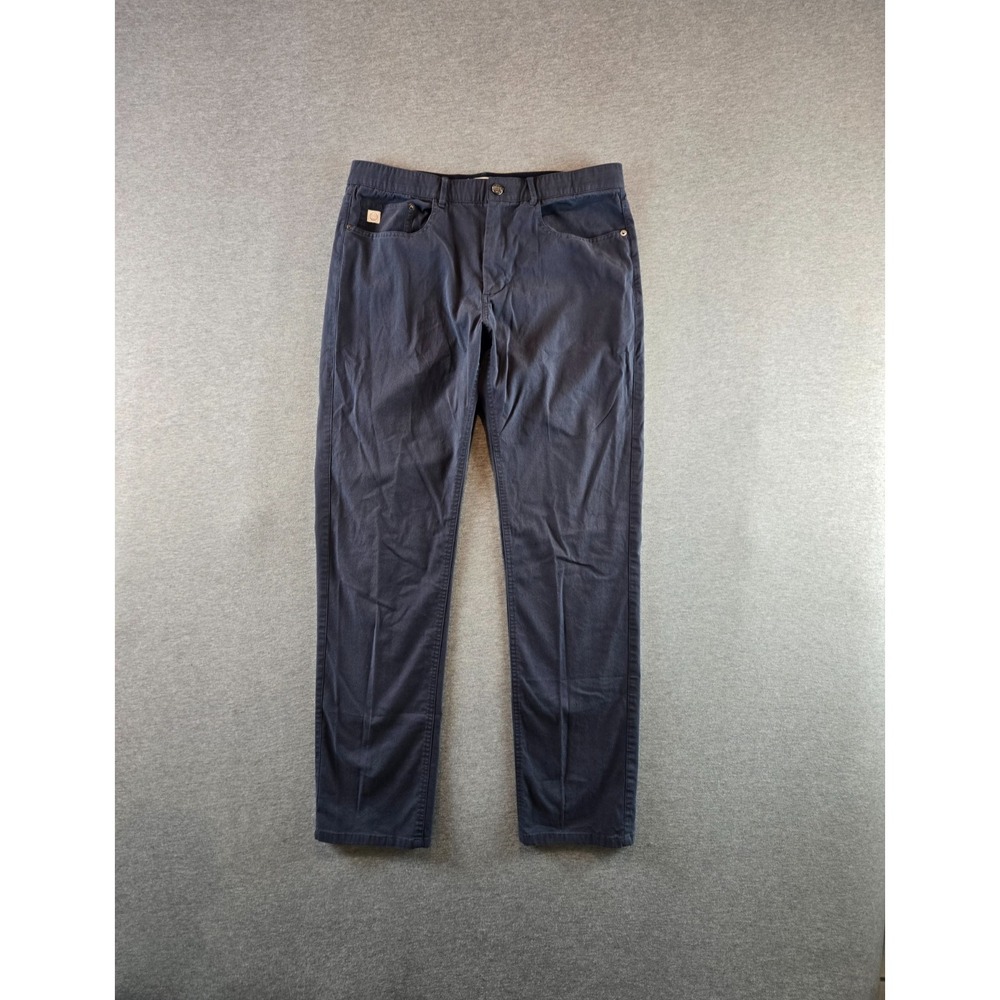 Marine Layer Pants  Mens 32x32 Ombre Blue 5 Pocket Breeze Slim Straight Office